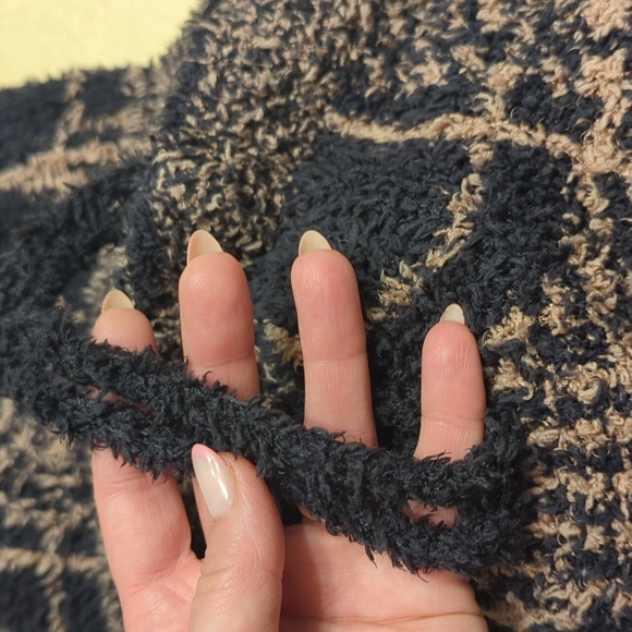 Skims XL Lounge Jogger Pants Plaid Tan Black - Picture 7 of 7